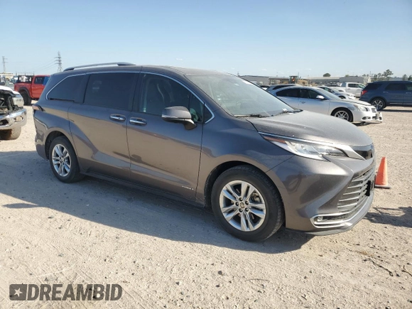 2021 Toyota Sienna Limited with VIN 5TDZRKEC2MS064202, listed as a Copart auction lot 50266955 with 79,248 mi miles and Clean Title. Bid and sale history available at carsss.com. Image 4.