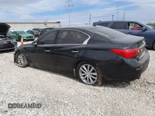 2015 Infiniti Q50 Premium z VIN JN1BV7AR8FM422960, wystawiony jako Copart lot #56393115 z przebiegiem 177 379 mil mil oraz Szkody całkowita. Historia ofert i sprzedaży dostępna na DreamBid. Obrazek 2.