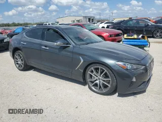 2019 Genesis G70 3.3T Advanced with VIN KMTG34LE1KU021425, listed as a Copart auction lot 72706024 with 56,825 mi miles and Salvage Title. Bid and sale history available at carsss.com. Image 4.