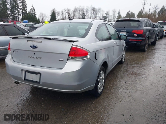 2008 Ford Focus SE with VIN 1FAHP33N18W190610, listed as a IAAI auction lot 41861989 with 1 mi miles. Bid and sale history available at carsss.com. Image 4.