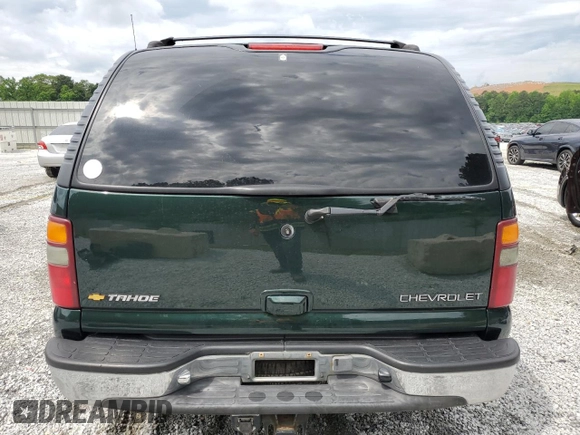 2001 Chevrolet Tahoe LT with VIN 1GNEK13T21J168737, listed as a Copart auction lot 56449655 with 133,688 mi miles and Salvage title. Bid and sale history available at DreamBid. Image 6.