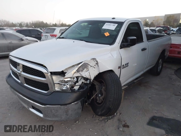 2013 Ram 1500 Tradesman z VIN 3C6JR6DT8DG504967, wystawiony jako IAAI lot #41001788 z przebiegiem 146 747 mil mil oraz . Historia ofert i sprzedaży dostępna na DreamBid. Obrazek 18.