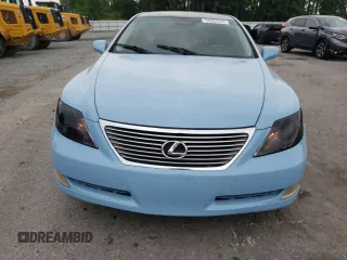 2007 Lexus LS 460 with VIN JTHBL46F675035124, listed as a Copart auction lot 54334835 with 155,919 mi miles and Salvage title. Bid and sale history available at DreamBid. Image 5.