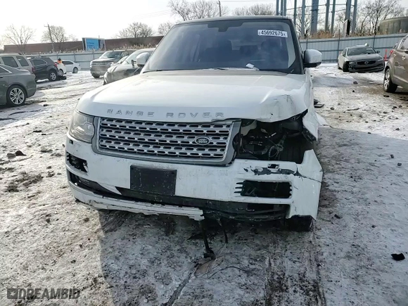 2016 Land Rover Range Rover Supercharged with VIN SALGS2EF3GA308536, listed as a Copart auction lot 45692675 with 84,374 mi miles and Salvage Title. Bid and sale history available at carsss.com. Image 12.