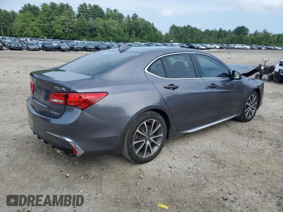2018 Acura TLX Technology with VIN 19UUB3F50JA000982, listed as a Copart auction lot 64695925 with 72,547 mi miles and Clean title. Bid and sale history available at DreamBid. Image 3.