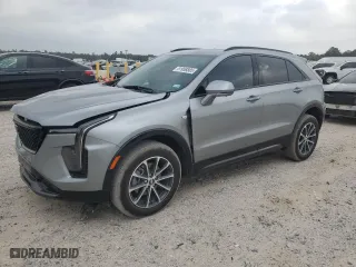 2025 Cadillac XT4 AWD Sport with VIN 1GYFZFR48SF115822, listed as a Copart auction lot 51958885 with 6,635 mi miles and Salvage Title. Bid and sale history available at carsss.com. Image 1.