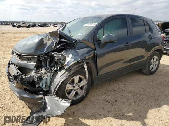 2020 Chevrolet Trax LS with VIN 3GNCJKSB1LL226826, listed as a Copart auction lot 51091065 with 54,592 mi miles and Salvage Title. Bid and sale history available at DreamBid. Image 1.
