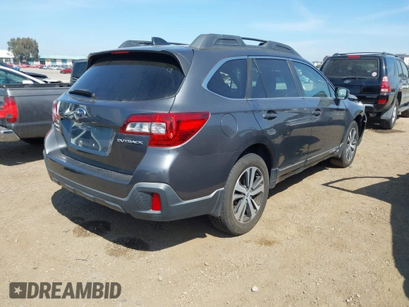 2019 Subaru Outback Limited with VIN 4S4BSANC8K3353904, listed as a IAAI auction lot 42067767 with 57,518 mi miles and . Bid and sale history available at DreamBid. Image 4.