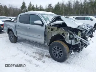 2023 Toyota Tacoma 4WD SR with VIN 3TMCZ5AN5PM556628, listed as a IAAI auction lot 41497744 with 27,362 mi miles. Bid and sale history available at carsss.com. Image 1.