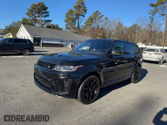 2018 Land Rover Range Rover Sport SVR with VIN SALWZ2SE9JA804998, listed as a Copart auction lot 88532855 with 102,965 mi miles and Clean Title. Bid and sale history available at carsss.com. Image 1.
