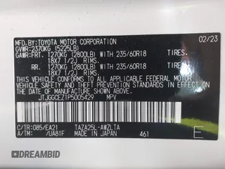2023 Lexus NX 350 Premium with VIN JTJGGCEZ1P5005429, listed as a IAAI auction lot 42221326 with 15,859 mi miles and . Bid and sale history available at DreamBid. Image 9.