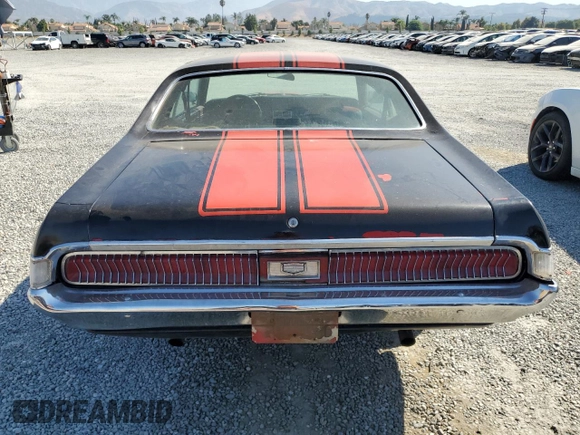 1969 Mercury Cougar z VIN 9F91H535869, wystawiony jako Copart lot #74131214 z przebiegiem 52 039 mil mil oraz Szkoda całkowita • Salvage title. Historia ofert i sprzedaży dostępna na DreamBid. Obrazek 6.