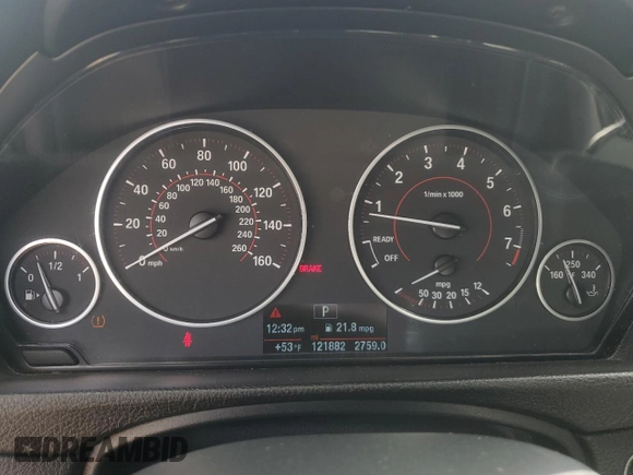2015 BMW 4 Series 428i xDrive with VIN WBA3N9C55FK247227, listed as a Copart auction lot 50564735 with 121,882 mi miles and Salvage title. Bid and sale history available at DreamBid. Image 9.