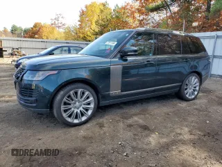 2018 Land Rover Range Rover z VIN SALGS5RE4JA502406, wystawiony jako Copart lot #77311104 z przebiegiem 96 705 mil mil oraz Szkoda całkowita • Salvage title. Historia ofert i sprzedaży dostępna na DreamBid. Obrazek 1.