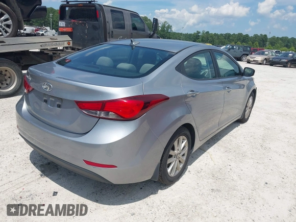 2015 Hyundai Elantra SE with VIN 5NPDH4AE0FH608527, listed as a IAAI auction lot 42684260 with 119,751 mi miles and . Bid and sale history available at DreamBid. Image 4.
