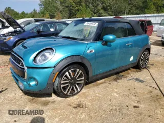2021 MINI Convertible Cooper S with VIN WMWWJ5C09M3N24913, listed as a Copart auction lot 76499074 with 53,119 mi miles and Non Repairable. Bid and sale history available at carsss.com. Image 1.