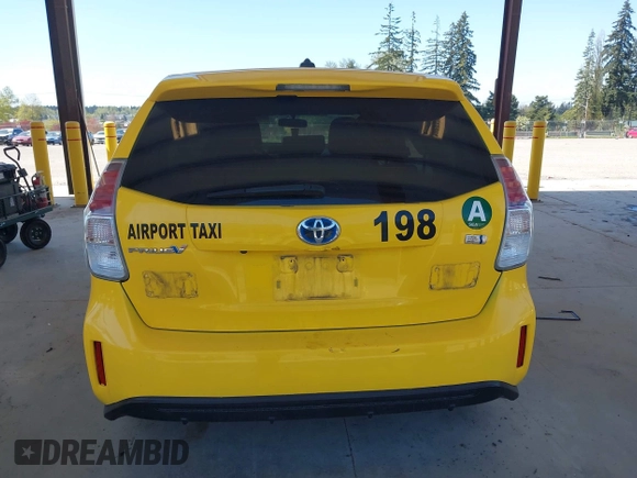 2016 Toyota Prius v Two with VIN JTDZN3EUXGJ055176, listed as a IAAI auction lot 42047651 with 282,741 mi miles. Bid and sale history available at carsss.com. Image 16.