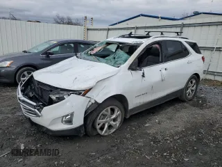2021 Chevrolet Equinox Premier z VIN 3GNAXXEV8MS160369, wystawiony jako Copart lot #51266205 z przebiegiem Nie podano mil oraz Szkoda całkowita • Salvage title. Historia ofert i sprzedaży dostępna na DreamBid. Obrazek 1.
