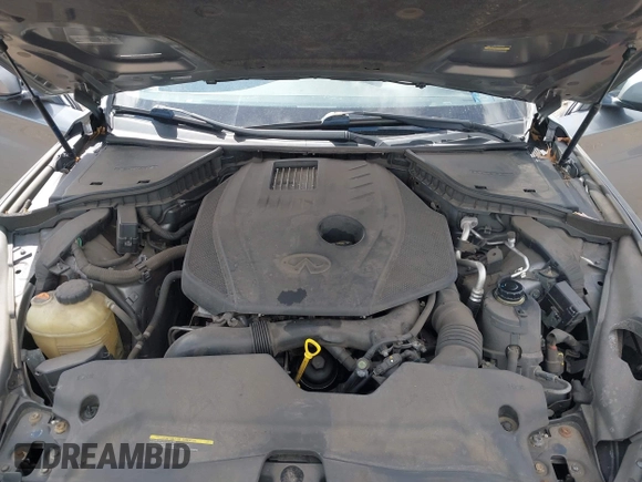 2017 Infiniti Q50 2.0t Premium with VIN JN1CV7AR9HM681464, listed as a IAAI auction lot 42055659 with 100,179 mi miles. Bid and sale history available at carsss.com. Image 10.