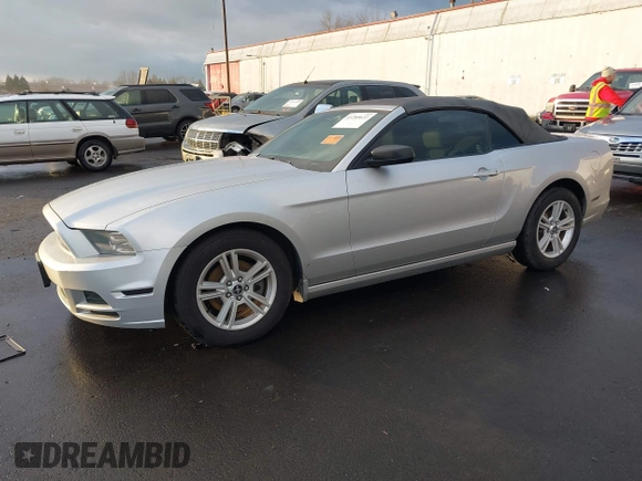 2014 Ford Mustang V6 with VIN 1ZVBP8EM4E5234101, listed as a IAAI auction lot 41285622 with Not Provided miles. Bid and sale history available at carsss.com. Image 2.