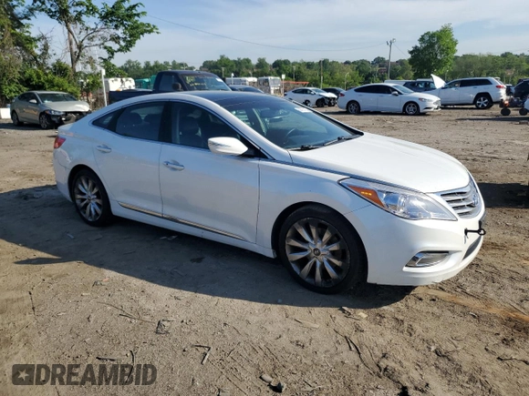 2013 Hyundai Azera with VIN KMHFH4JG6DA262297, listed as a Copart auction lot 56781155 with 234,793 mi miles and Clean Title. Bid and sale history available at DreamBid. Image 4.