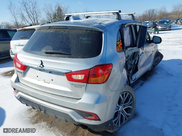 2018 Mitsubishi Outlander Sport ES 2.0 with VIN JA4AP3AU7JZ001379, listed as a IAAI auction lot 41534349 with 52,830 mi miles. Bid and sale history available at carsss.com. Image 4.