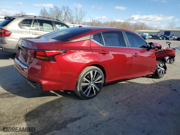 2022 Nissan Altima 2.5 SR with VIN 1N4BL4CV1NN423667, listed as a Copart auction lot 45317655 with 48,017 mi miles and Salvage Title. Bid and sale history available at carsss.com. Image 3.