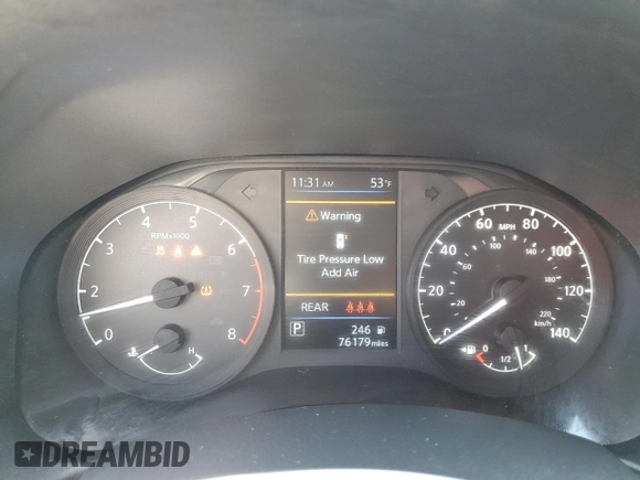2023 Nissan Altima S with VIN 1N4BL4BV6PN369609, listed as a Copart auction lot 52071015 with 76,179 mi miles and Salvage Title. Bid and sale history available at DreamBid. Image 9.