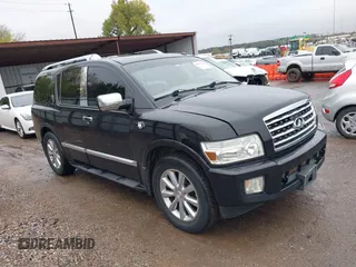2008 Infiniti QX56 with VIN 5N3AA08D98N902382, listed as a IAAI auction lot 40817424 with 178,284 mi miles. Bid and sale history available at carsss.com. Image 1.
