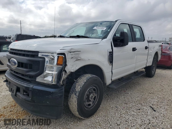 2021 Ford Super Duty F-250 SRW XL with VIN 1FT7W2B67MEC08881, listed as a Copart auction lot 79663304 with 60,528 mi miles and Salvage Title. Bid and sale history available at carsss.com. Image 1.