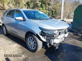 2022 Chevrolet Equinox LT with VIN 3GNAXKEV4NL234627, listed as a IAAI auction lot 41285466 with 40,574 mi miles. Bid and sale history available at carsss.com. Image 1.