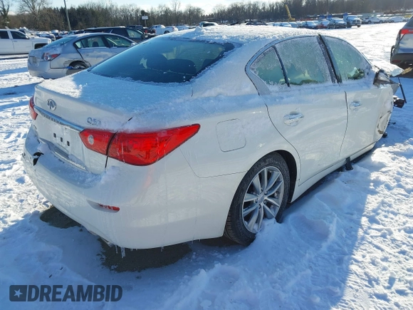 2017 Infiniti Q50 3.0t Premium with VIN JN1EV7AR1HM838509, listed as a IAAI auction lot 41376613 with 1 mi miles. Bid and sale history available at carsss.com. Image 4.