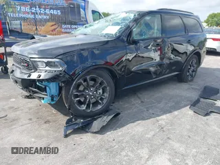 2024 Dodge Durango GT Plus with VIN 1C4RDHDG6RC248475, listed as a IAAI auction lot 41607524 with 5,245 mi miles and . Bid and sale history available at DreamBid. Image 6.