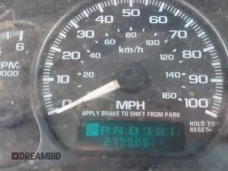 2001 Chevrolet Tahoe LT z VIN 1GNEC13TX1R202308, wystawiony jako IAAI lot #42285307 z przebiegiem 279 908 mil mil oraz . Historia ofert i sprzedaży dostępna na DreamBid. Obrazek 7.
