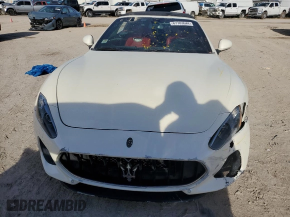 2019 Maserati GranTurismo Sport with VIN ZAM45VMA0K0318444, listed as a Copart auction lot 67703644 with Not provided miles and Non repairable. Bid and sale history available at DreamBid. Image 5.