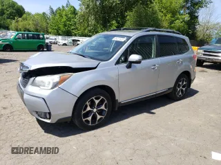 2015 Subaru Forester XT Touring z VIN JF2SJGWCXFH536062, wystawiony jako Copart lot #56427405 z przebiegiem 158 288 mil mil oraz Szkoda całkowita • Salvage title. Historia ofert i sprzedaży dostępna na DreamBid. Obrazek 1.