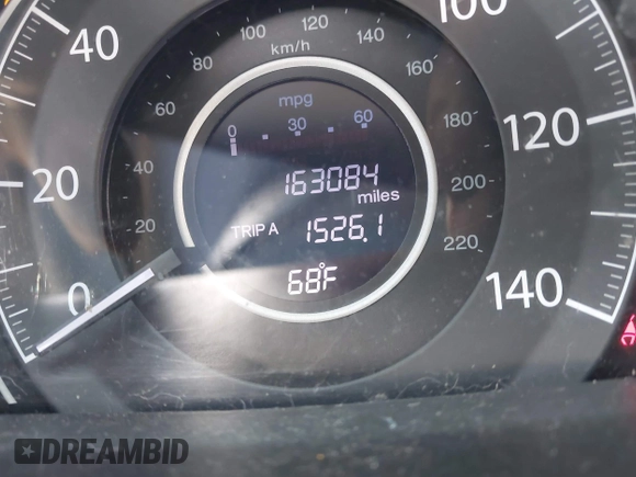 2014 Honda CR-V LX with VIN 5J6RM3H38EL034828, listed as a IAAI auction lot 41531577 with 163,084 mi miles. Bid and sale history available at carsss.com. Image 15.