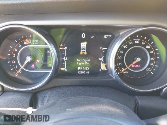 2021 Jeep Wrangler Unlimited Willys with VIN 1C4HJXDN8MW511747, listed as a IAAI auction lot 41730164 with 42,300 mi miles and . Bid and sale history available at DreamBid. Image 7.