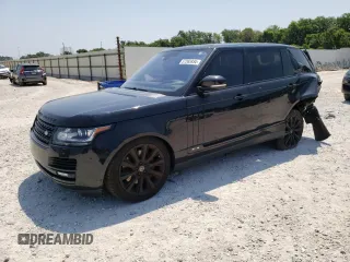 2016 Land Rover Range Rover Supercharged with VIN SALGS3EF9GA252835, listed as a Copart auction lot 57265934 with 138,770 mi miles and Salvage Title. Bid and sale history available at carsss.com. Image 1.