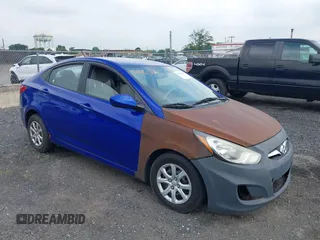 2014 Hyundai Accent GLS with VIN KMHCT4AE7EU719442, listed as a IAAI auction lot 42665250 with 162,343 mi miles and . Bid and sale history available at DreamBid. Image 1.