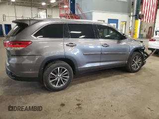 2019 Toyota Highlander SE with VIN 5TDJZRFH0KS598991, listed as a Copart auction lot 62814595 with 87,724 mi miles and Salvage title. Bid and sale history available at DreamBid. Image 3.