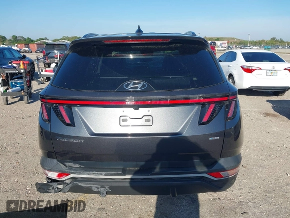 2022 Hyundai Tucson SEL with VIN 5NMJCCAE0NH138863, listed as a IAAI auction lot 41888998 with 28,734 mi miles. Bid and sale history available at carsss.com. Image 16.