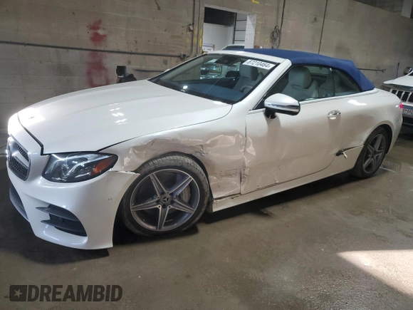 2018 Mercedes-Benz E-Class E 400 with VIN WDD1K6GB8JF039576, listed as a Copart auction lot 87210464 with 20,003 mi miles and Salvage Title. Bid and sale history available at carsss.com. Image 1.