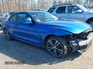 2016 BMW 4 Series 435i xDrive with VIN WBA3T7C51G5A38418, listed as a IAAI auction lot 41569200 with 103,610 mi miles and . Bid and sale history available at carsss.com. Image 1.