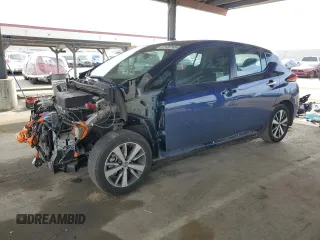 2020 Nissan LEAF z VIN 1N4BZ1BP5LC303959, wystawiony jako Copart lot #47120745 z przebiegiem 61 953 mil mil oraz Szkoda całkowita • Salvage title. Historia ofert i sprzedaży dostępna na DreamBid. Obrazek 1.