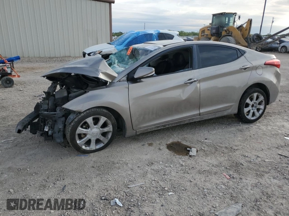 2013 Hyundai Elantra Limited with VIN 5NPDH4AE3DH385400, listed as a Copart auction lot 52817325 with 119,294 mi miles and Salvage Title. Bid and sale history available at DreamBid. Image 1.