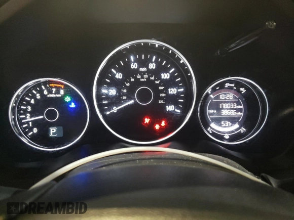 2016 Honda HR-V EX with VIN 3CZRU6H5XGM708580, listed as a Copart auction lot 45841425 with 178,033 mi miles and Salvage Title. Bid and sale history available at DreamBid. Image 9.