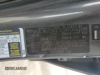 2014 Kia Forte EX with VIN KNAFZ4A81E5078791, listed as a Copart auction lot 46896975 with 148,551 mi miles and Salvage Title. Bid and sale history available at carsss.com. Image 14.