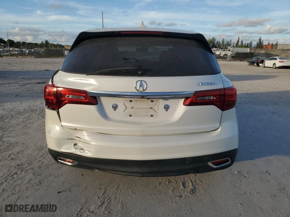 2015 Acura MDX with VIN 5FRYD3H2XFB012552, listed as a Copart auction lot 85082624 with 128,526 mi miles and Salvage Title. Bid and sale history available at carsss.com. Image 6.