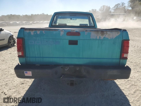 1996 Dodge Dakota with VIN 1B7FL26X9TW706385, listed as a Copart auction lot 77003174 with 146,228 mi miles and Salvage Title. Bid and sale history available at carsss.com. Image 6.